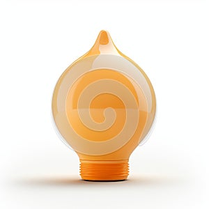 Minimal Apricot Lamp: Lighting Ilmeo Orange 3d Light Bulb