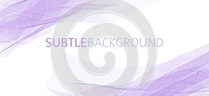 Minimal background with light violet thin lines. Subtle vector graphics