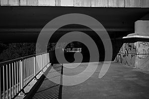 Minimal black & white architecture background