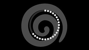 Minimal Black And White Preloader With Circle Strokes
