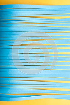 Minimal blue paper strips background