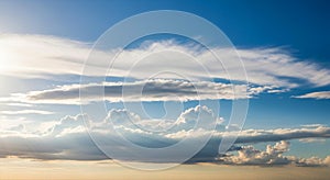 Minimal Blue Sky Gradient Background