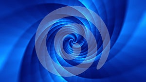 Minimal blue spiral in infinite rotation.