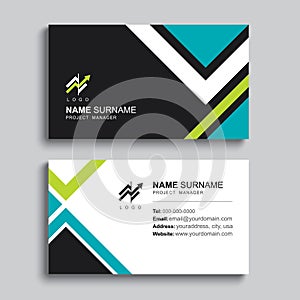 Minimal business card print template design