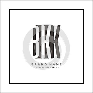 Minimal Business logo for Alphabet BKK - Initial Letter BKK