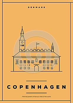 Minimal Copenhagen City Poster Design