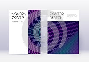 Minimal cover design template set