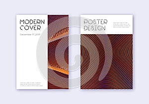 Minimal cover design template set