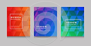 Minimal covers design. Colorful halftone gradients. Future geometric patterns. vector.