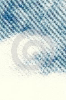 Minimal Cyan Halftone Gradient in Macro View