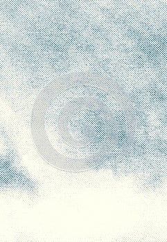 Minimal Cyan Halftone Gradient in Macro View