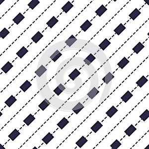Minimal dashed lines  seamless pattern, abstract background. Simple geometric design.