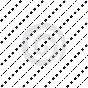 Minimal dashed lines vector seamless pattern, abstract background. Simple geometric design. Seamless lines vector minimalistic pa