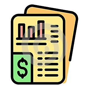 Minimal data icon vector flat