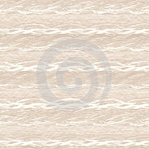 Minimal ecru jute plain horizontal stripe texture pattern. Two tone washed out beach decor background. Modern rustic