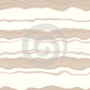 Minimal ecru jute plain horizontal stripe texture pattern. Two tone washed out beach decor background. Modern rustic