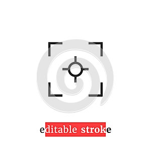 Minimal editable stroke capture icon