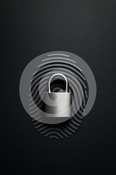 Cybersecurity Identity Lock Concept with Fingerprint Base