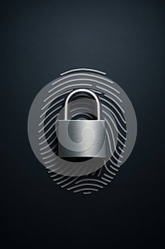 Cybersecurity Identity Lock Concept with Fingerprint Base