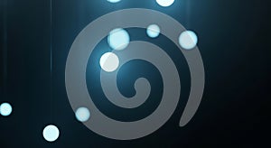 Minimal Floating Light Dots Abstract Background