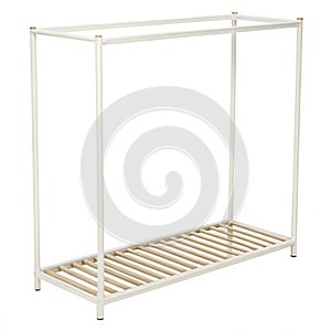 Minimal Floating Rack isolated on white background