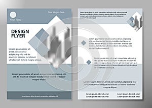 Minimal flyers report business magazine poster layout portfolio template.Brochure design template vector.Square layout