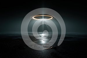 Minimal Fog Texture with Soft Circular Interference Pattern and Wave Fields 07