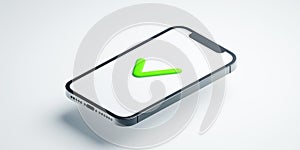 Smartphone Screen Illustration Showing Approval.AI-generated