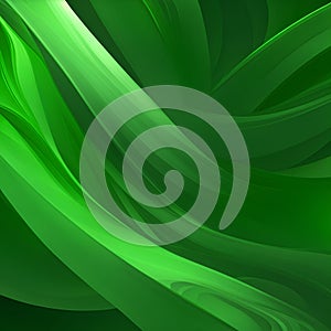 Minimal geometric background. Green elements with fluid gradient. Dynamic shapes composition. Liquid wave background.