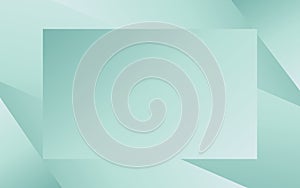 Minimal geometric background. Mint green elements with gradient.