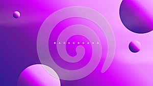 Minimal geometric background. Purple elements with fluid gradient. Dynamic shapes composition. Vector wallpaper