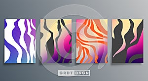 Minimal gradient design for flyer, poster, brochure cover, background, wallpaper, typography, or other printing products
