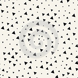 Minimal graphic geometric triangle seamless memphis pattern