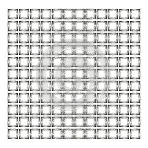 Minimal grid pattern. Light square mesh. Subtle backdrop Vector. Clean lattice texture.