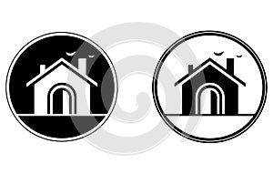minimal home icon, web homepage symbol, vector website sign,House Icon Set. Home vector illustration symbol