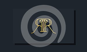 Minimal Inline style Initial RR logo