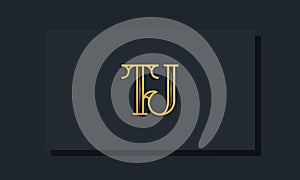 Minimal Inline style Initial TJ logo