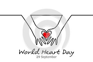 Minimal line World Heart Day