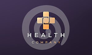 Minimal medical logo concept in a modern style