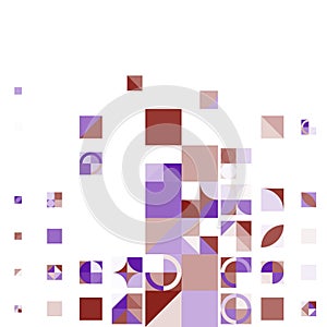 Minimal mosaic abstract background pattern art