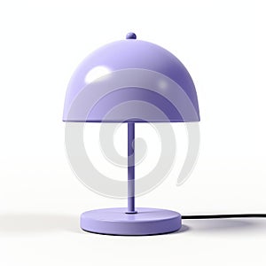 Minimal Periwinkle Dome Table Lamp - Rendered In Cinema4d photo