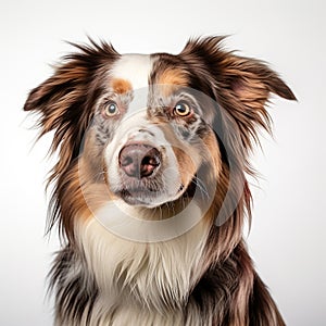 Minimal Retouching Australian Shepherd Dog Portrait Photography