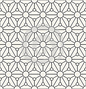 Minimal sacred geometry graphic seamless pattern print