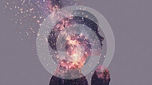 Minimal scene representing structured thinking and self guided cognitive control