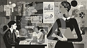 Minimal scene representing structured thinking and self guided cognitive control