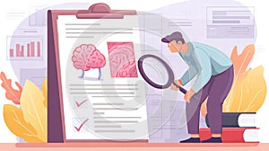 Minimal scene representing structured thinking and self guided cognitive control