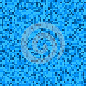 Minimal seamless pixelated mosaic pattern with random pixels. Re