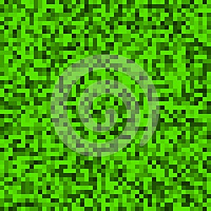 Minimal seamless pixelated mosaic pattern with random pixels. Re