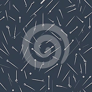 Minimal Sewing Needle & Tailoring Concept Seamless Pattern
