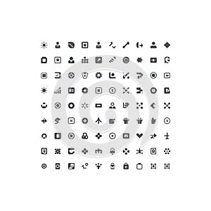 Minimal Solid UI Icon Set for Web, Mobile Apps, and User Interface Design